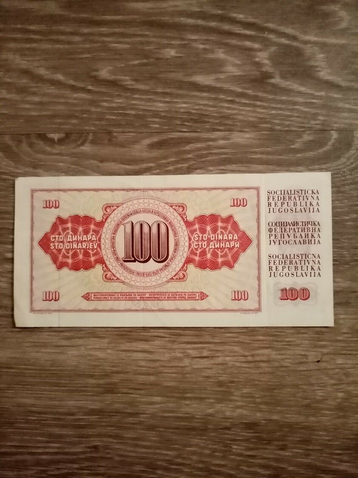 Østeuropa, sedler, 100 Dinara