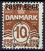 Danmark, stemplet, postfærgemærke