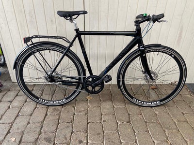 Herrecykel,  Batavus, 54 cm stel, 7 gear, Batavus cykel
Renoveret og består af flg.
Kvalitets alumin