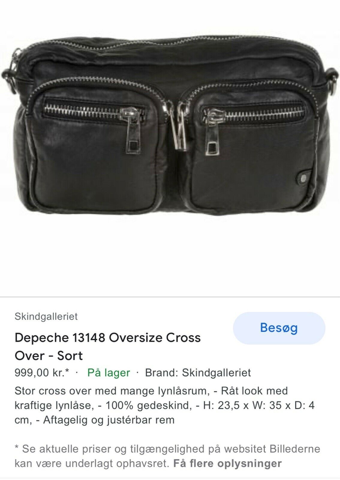 Skuldertaske, Depeche dba.dk – Køb og Salg af og Brugt
