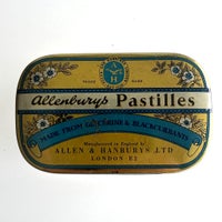 Allenbury’s Pastilles dåse, Blik, 80 år gl.