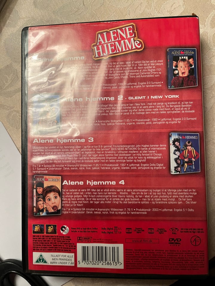 Alene hjemme, DVD, familiefilm