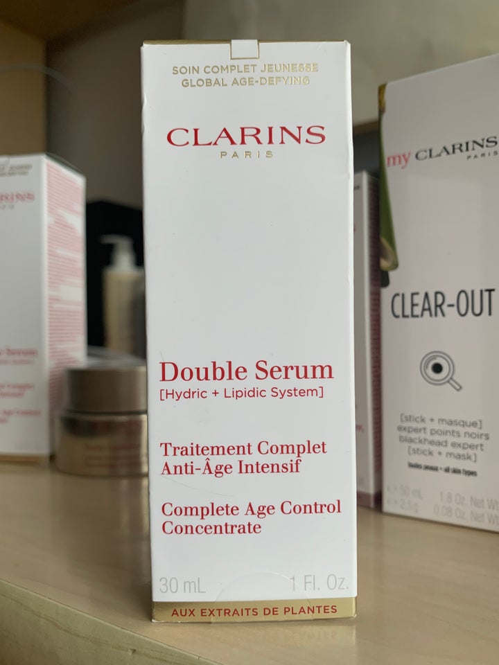 Ansigtspleje, Clarins Double Serum 30 ml ! NY OG PLOMBERET!,