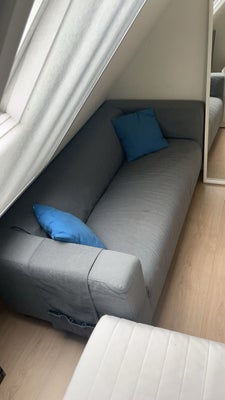 Sofa, polyester, 2 pers. , Ikea, Klippan 2 Pers. Sofa i grå. Puder føre med. Nyt betræk kan købes på
