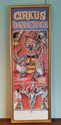 Cirkus Dannebrog, Gaston 77, motiv: Cirkus, b: 31 h: 88, Cirkus Dannebrog - Retro Plakat
(Replika) S