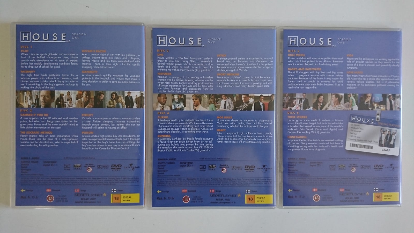 House M.D. - Season One (Flot Box-set med 6 DVD'er,