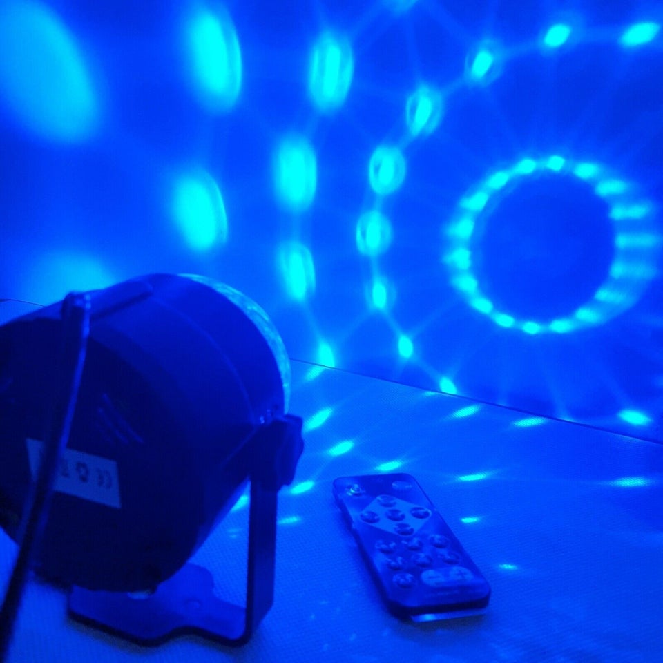 LED Diskokugle med Lydsensor og Fjernbetjening