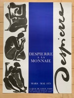 Litografisk fransk plakat, Jacques Despierre, b: 49 h: 66
