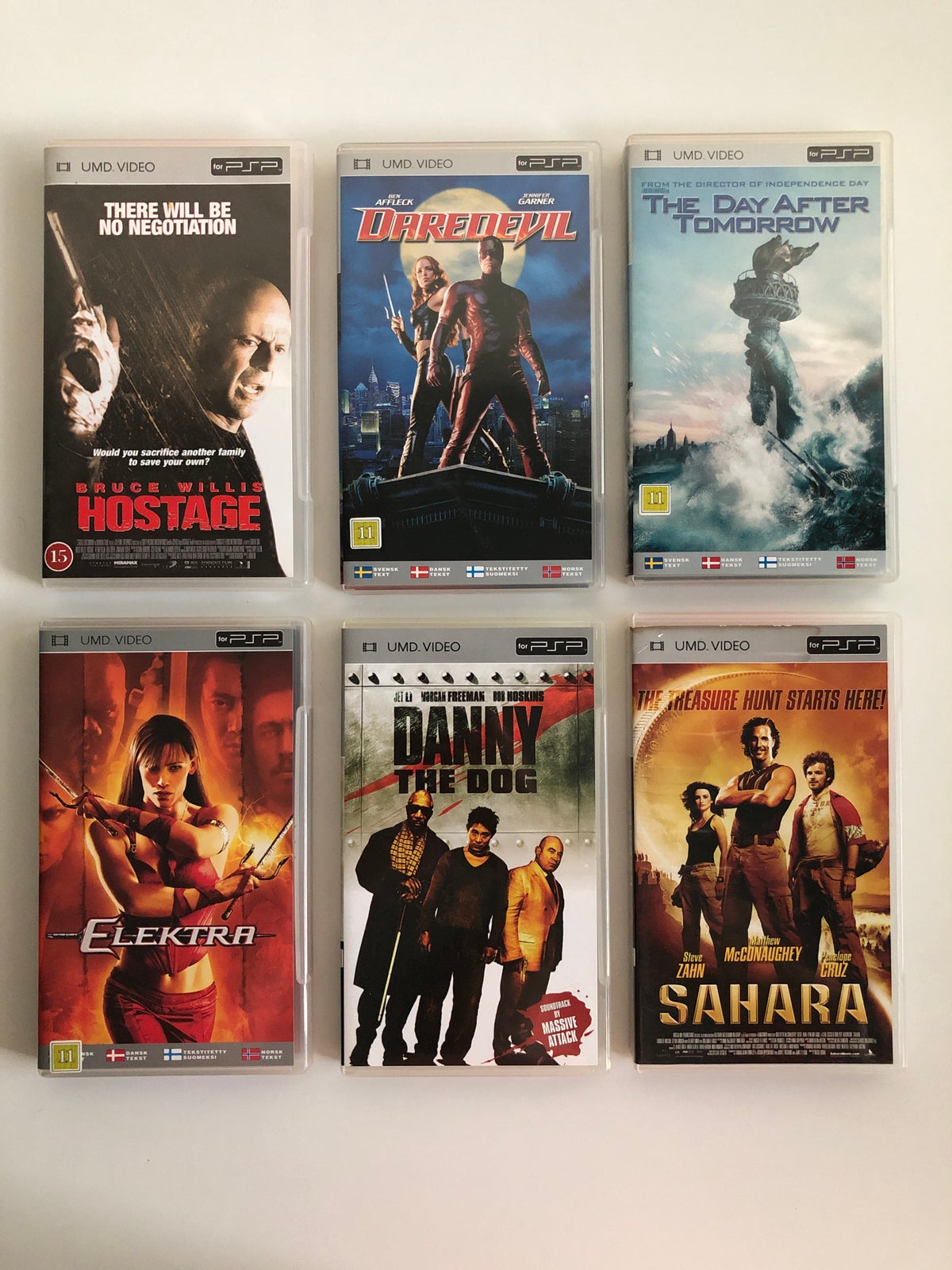Forskellige PSP film, PSP, action dba.dk og Salg af Nyt og Brugt