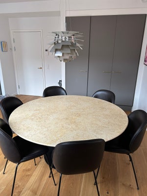Spisebord, Marmor, Louise Roe, b: 160 l: 160, Smukt spisebord fra Louise Roe København 
160cm i diam