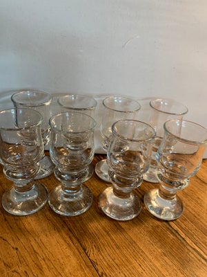 Glas, Snapseglas, Holmegaard Tivoli, 8 stk snapseglas 
Ialt 160kr