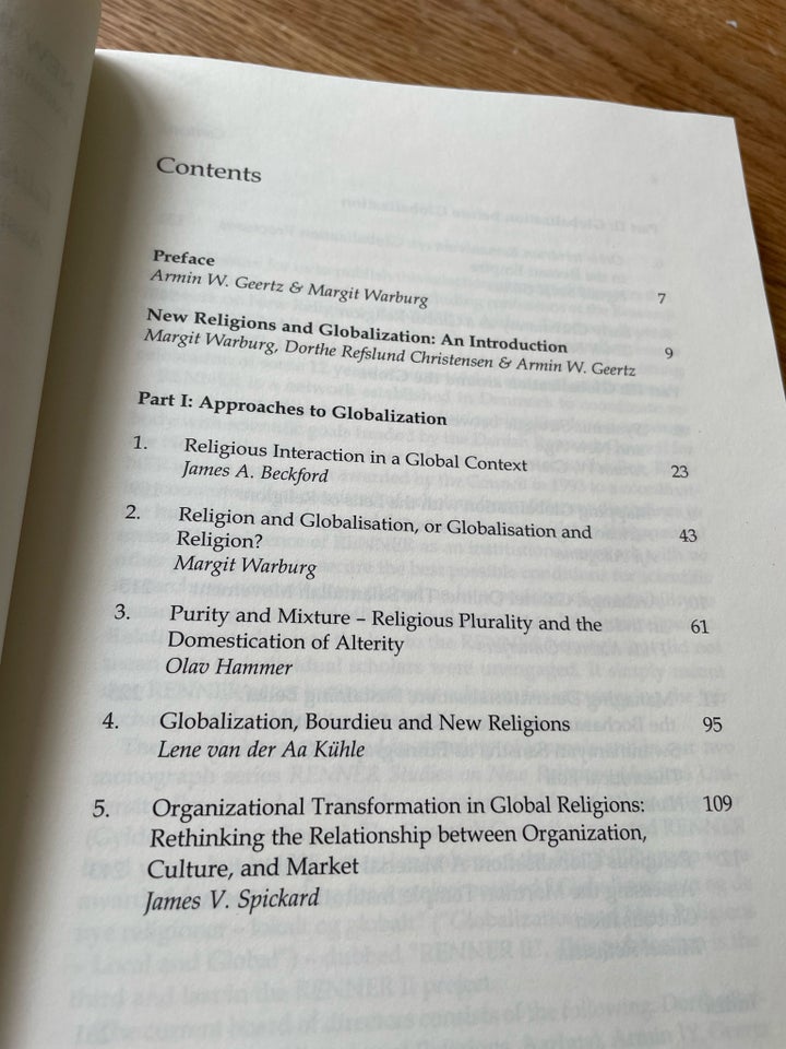 New religions and globalization, Armin W. Geertz, Margit