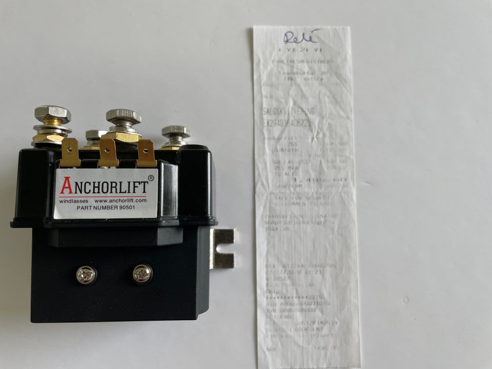 AnchorLift Relæ (solonoide) 12 V passer blandt a...