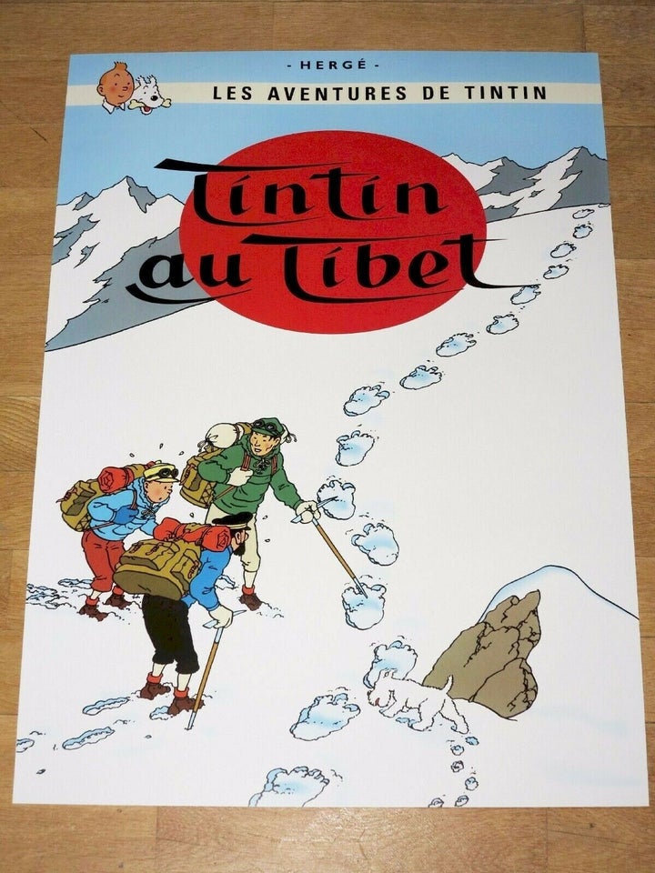 Plakat, motiv: TinTin i Tibet, b: 50 - dba.dk - Køb Salg af Nyt og Brugt