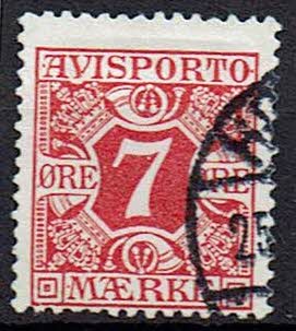 Danmark, stemplet, variant, Avis 13x	stp. Afa	200,-	pæn