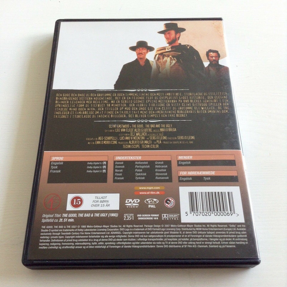Den Gode, Den Onde & Den Grusomme, DVD
