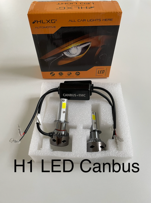 Lys og lygter, Nye kvalitets H1 LED forlygtepærer i høj kvalitet, lavet af alu.

Med indbygget EMC &