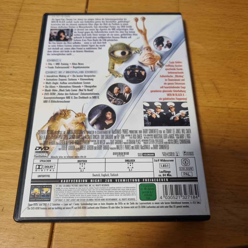 Men in Black 2, DVD, action