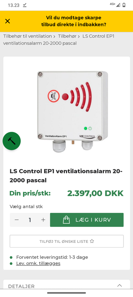 Sensor, LS Control EP1