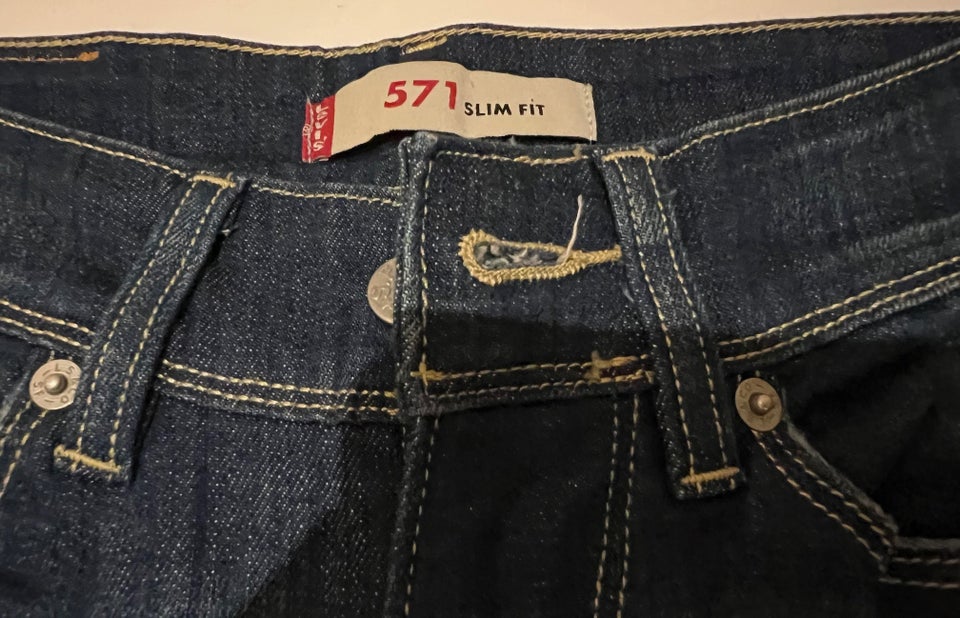 Jeans, Levis 571 slim fit, str. 25