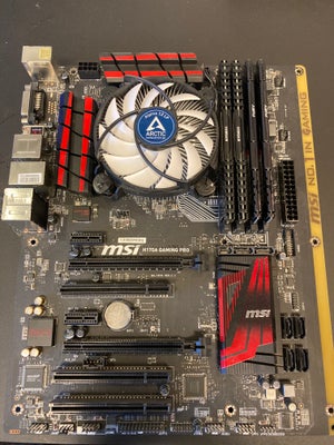 MSI H170A Gaming Pro, i7-6700 3.4Ghz, 32GB DDR4 ram, Arctic Alpine 12LP CPU køler, Perfekt, 

CPU ha