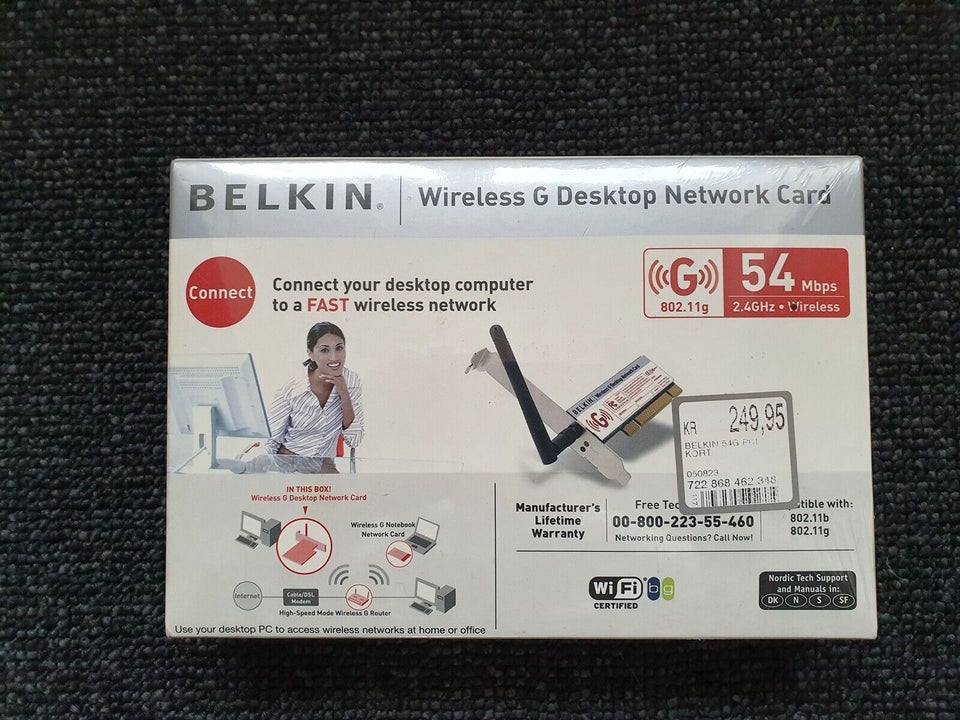 Netkort, wireless, Belkin