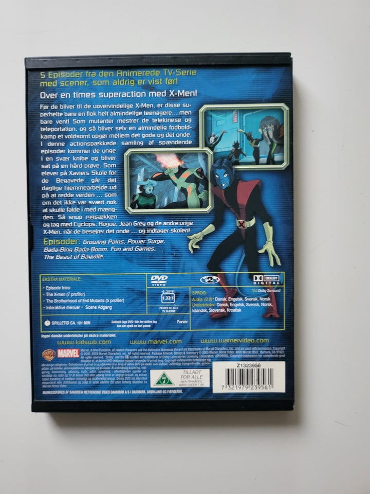 X-men Evolution, DVD, tegnefilm