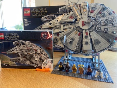 Lego Star Wars, 75257, Lego star wars millennium falcon med stander. Er talt op og skilt ad i poser 