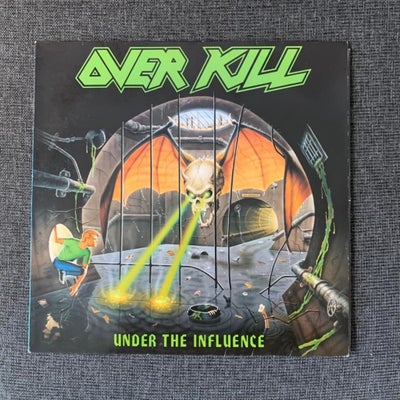 LP, Overkill, Under The Influence LP, Sælger denne originale udgave fra 1988 med originalt innerslee