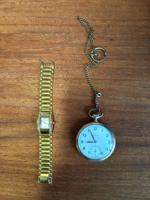 Andet, andet mærke, 2 flotte ure et lommeur et dameur
Virker perfekt 
Samlet 500kr eller byd