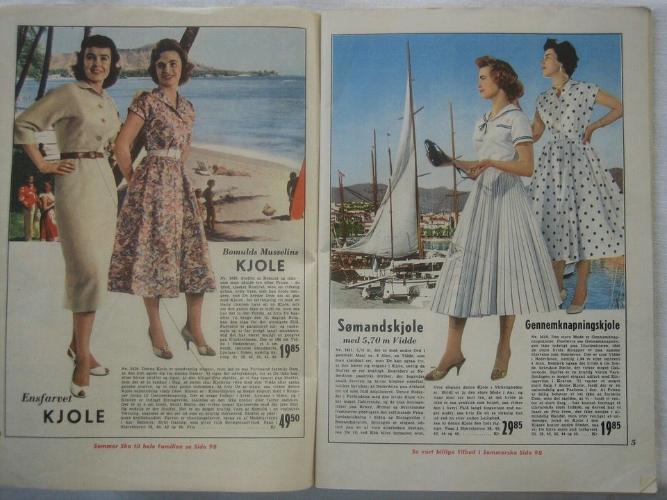 Sommers Magasiner katalog 1958, emne: mode