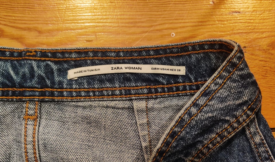 Denim nederdel, str. 38, Zara