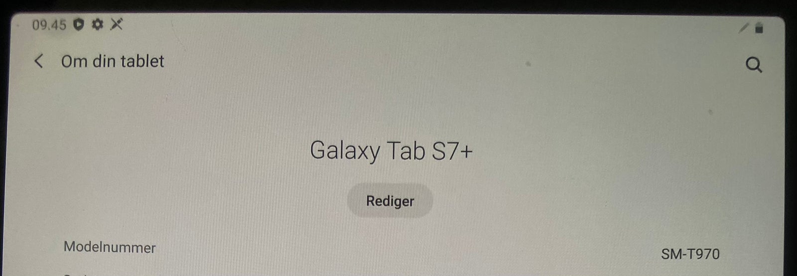 Samsung, Samsung Galaxy tab s7+, 12,4 tommer