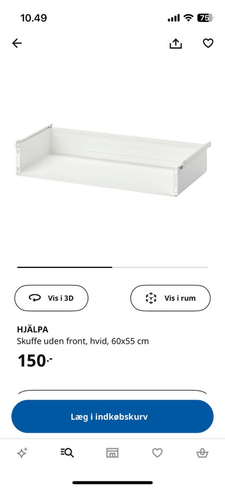 Garderobeskab, IKEA , b: 60 d: 55 h: 40