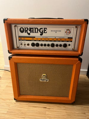 Guitaramplifier, Orange Rockerverb 50, 50 W, Orange Rockerverb 50 med dertilhørende Orange cabinet.
