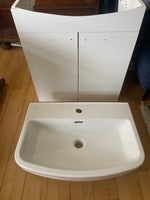 Ubrugt vask med skab / badeværelse, Laufen