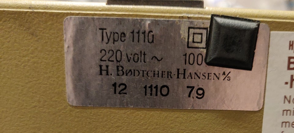 Ansigtssol, HBH type 1110, 20 rør