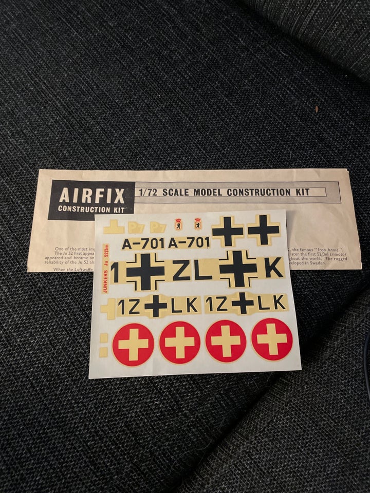 Byggesæt, Airfix Junkers JU 52, skala 1/72