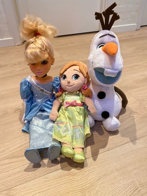Elsa, Anna & Olaf bamser, Disney, Tre lækre Disney bamser
Anna, Cinderella & Olaf 
Cinderella er 47 