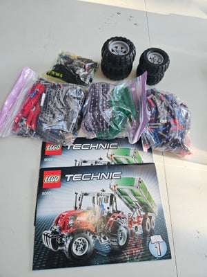 Lego Technic, 8063, Lego traktor med vogn model 8063 i fin stand med vejledninger.