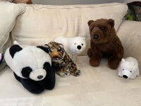 Pandabjørn, isbjørne, brun bjørn og leopard