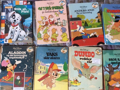 Forskellige Disney bøger, Walt Disney og andre., Priser 10-13 kr. pr. stk.
18 Bøger med forskellige 