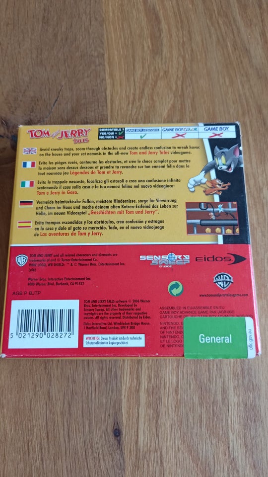 TOM AND JERRY TALES CIB, Gameboy Advance