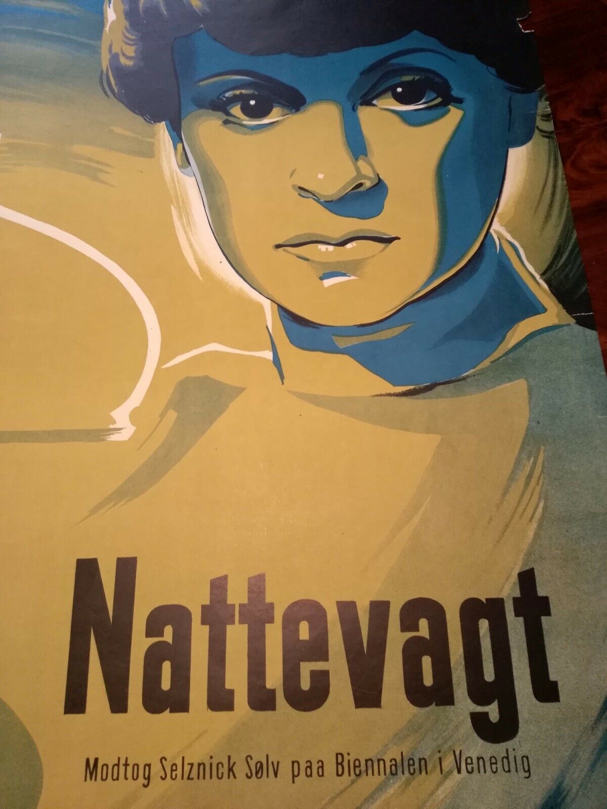 Original plakat fra 1949, BS, motiv: Nattevagt