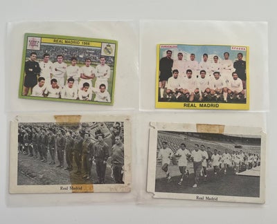 Samlekort, Fodboldkort, Real Madrid fodbold kort/stickers fra 1960’erne. Prisen er pr. stk.
