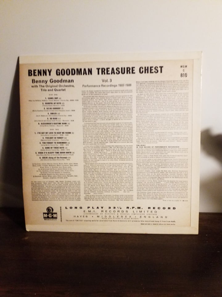 LP, BENNY GOODMAN, Jazz