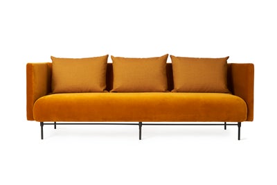 Sofa, velour, 3 pers. , Warm Nordic, Sofaen er designet af Rikke Frost og er kun brugt i showroom. F