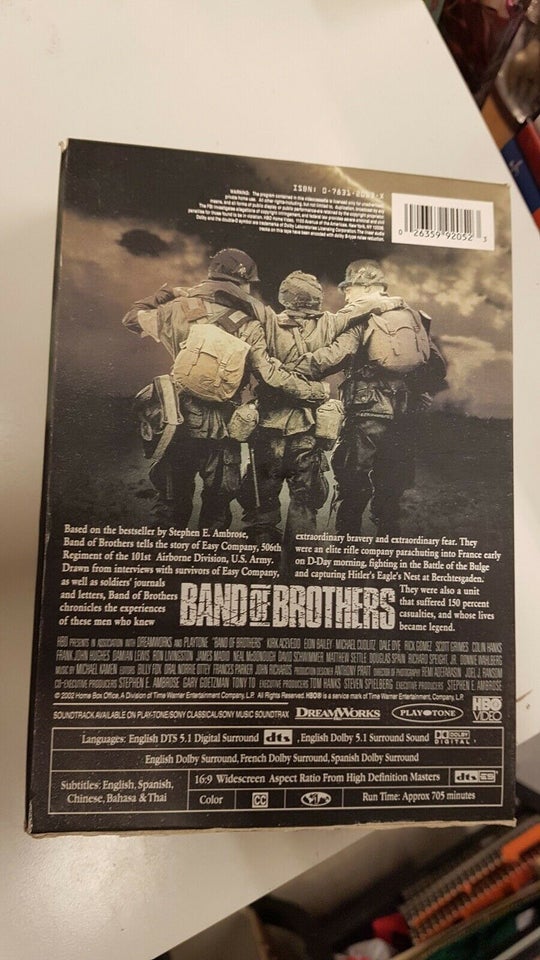 Band of brothers box, DVD, andet
