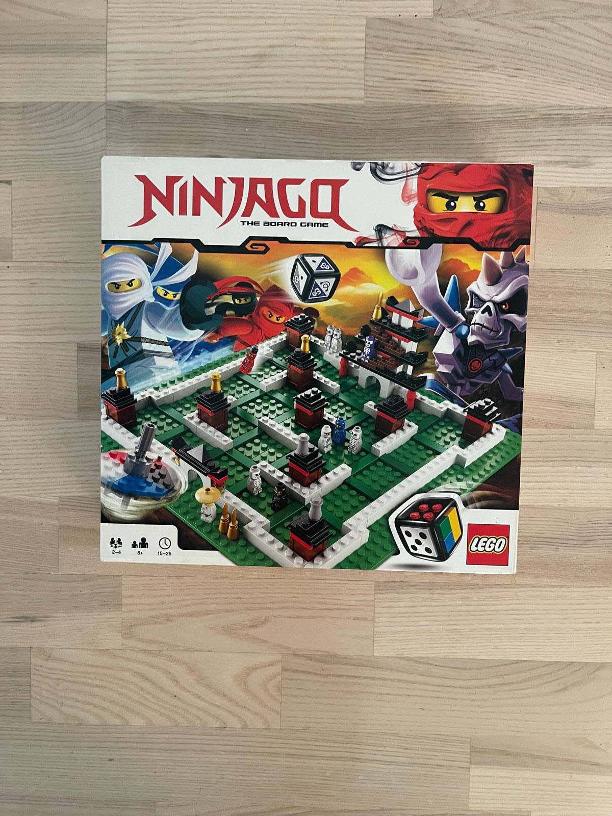 Lego Ninjago 3856 brætspil med terning og konstruk, Børnespil, andet – dba.dk – og Salg af Nyt og Brugt