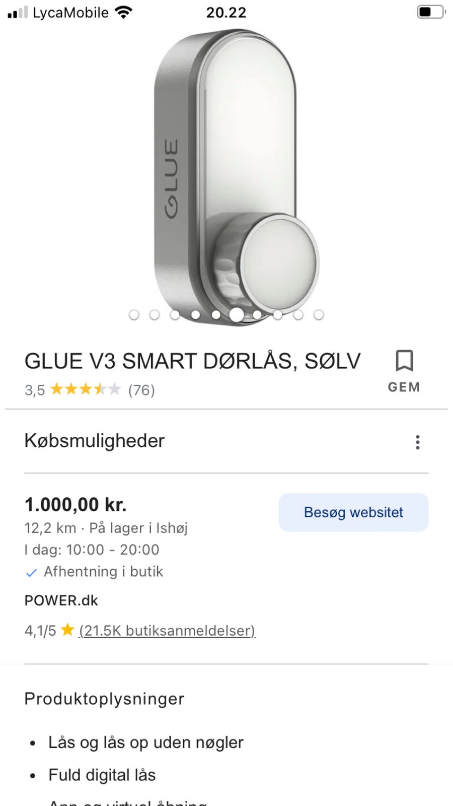 Glue Smart Door Lock Pro